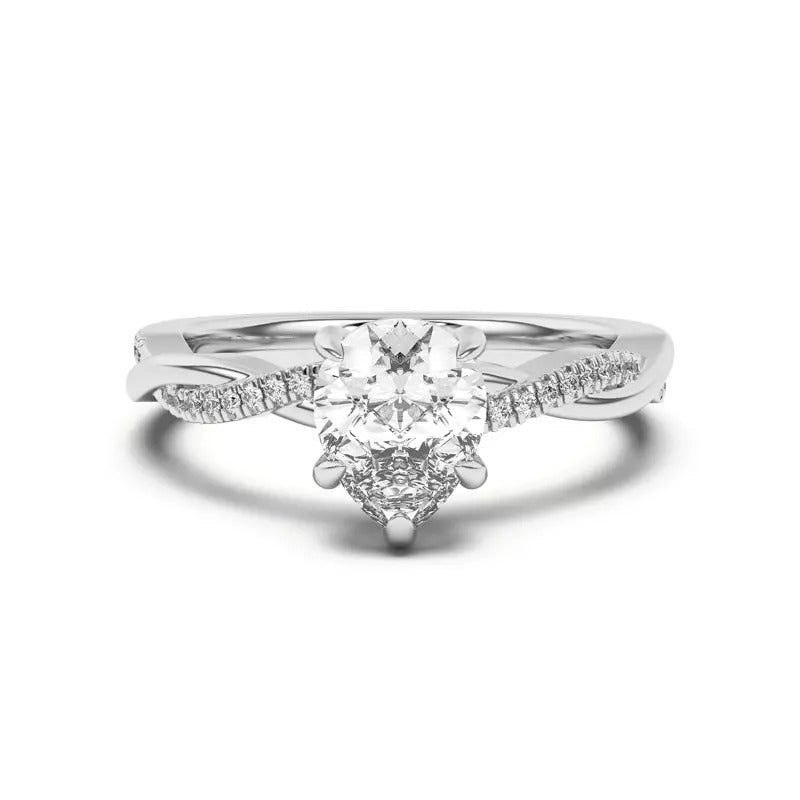 Twisted Diamond Ring