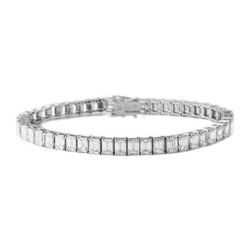 Emerald Diamond Tennis Bracelet