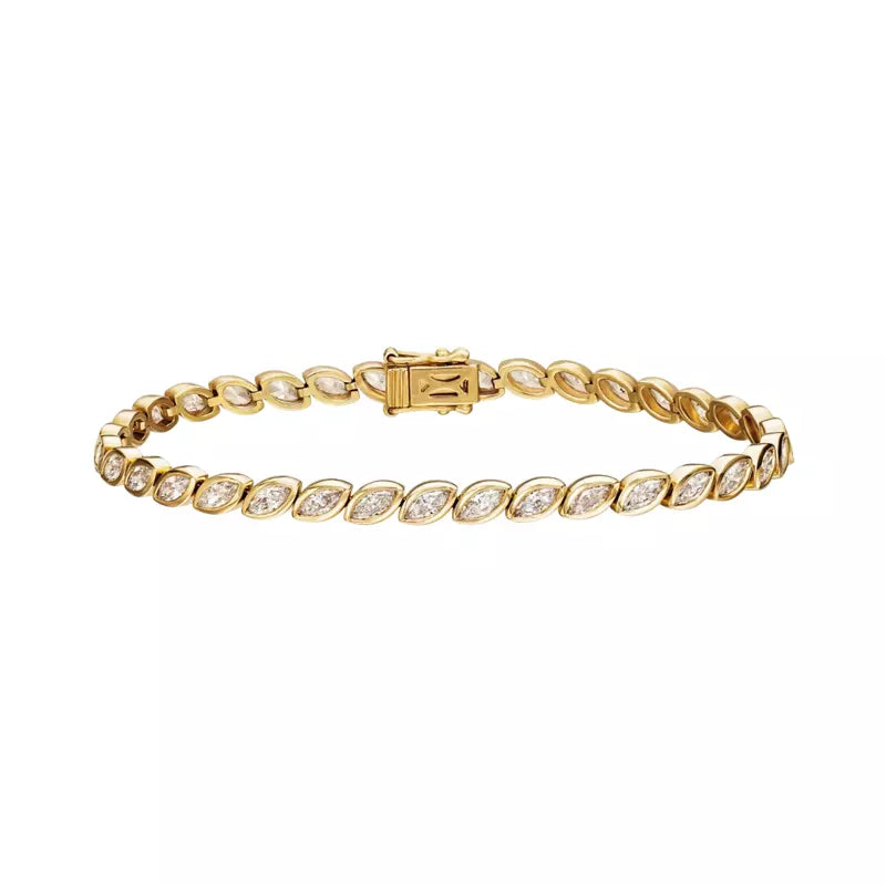 Marquise Diamond Tennis Bracelet