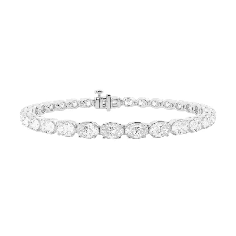 Oval Diamond Tennis Bracelet