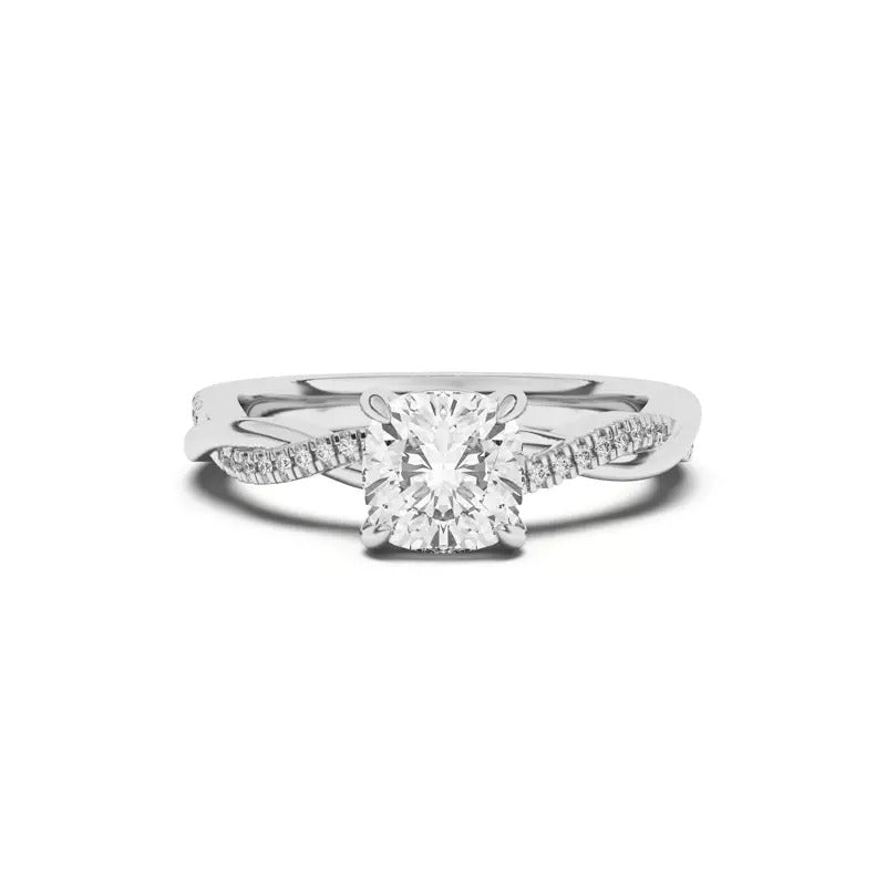 Twisted Diamond Ring