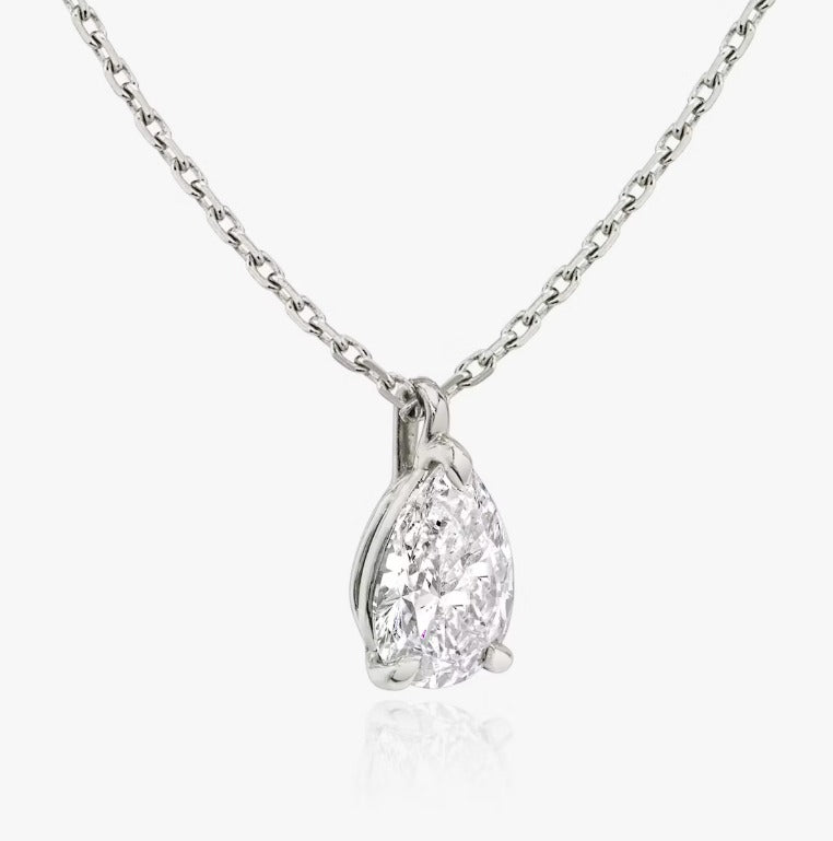 Pear Diamond Pendant