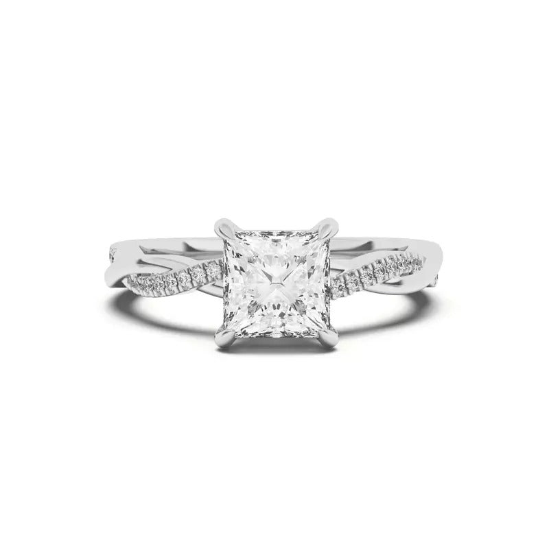 Twisted Diamond Ring