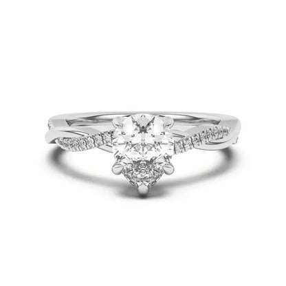 Twisted Diamond Ring