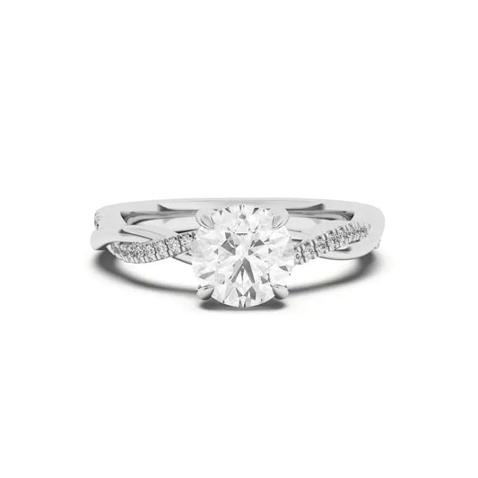 Twisted Diamond Ring