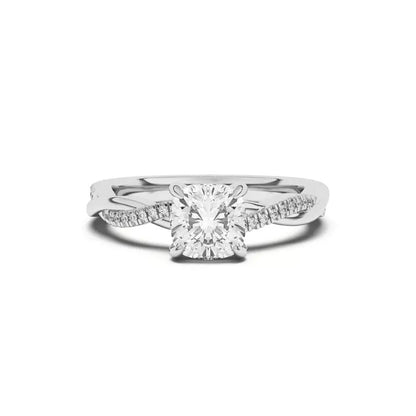 Twisted Diamond Ring