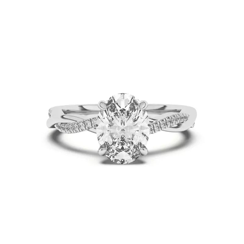 Twisted Diamond Ring