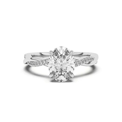 Twisted Diamond Ring