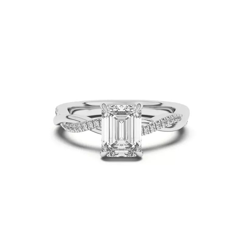 Twisted Diamond Ring