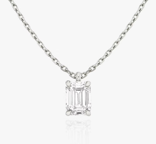 Emerald Diamond Pendant